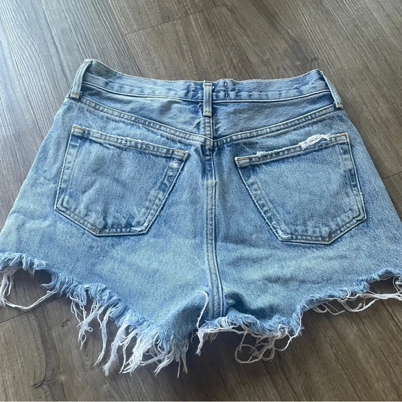 Agolde Parker denim shorts sz 24 - Picture 2 of 7